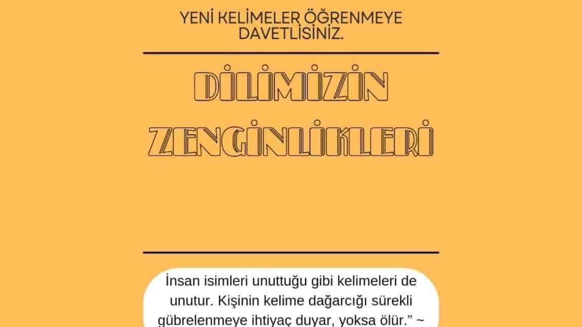 DİLİMİZİN ZENGİNLİKLERİ PROJESİ OCAK AYI